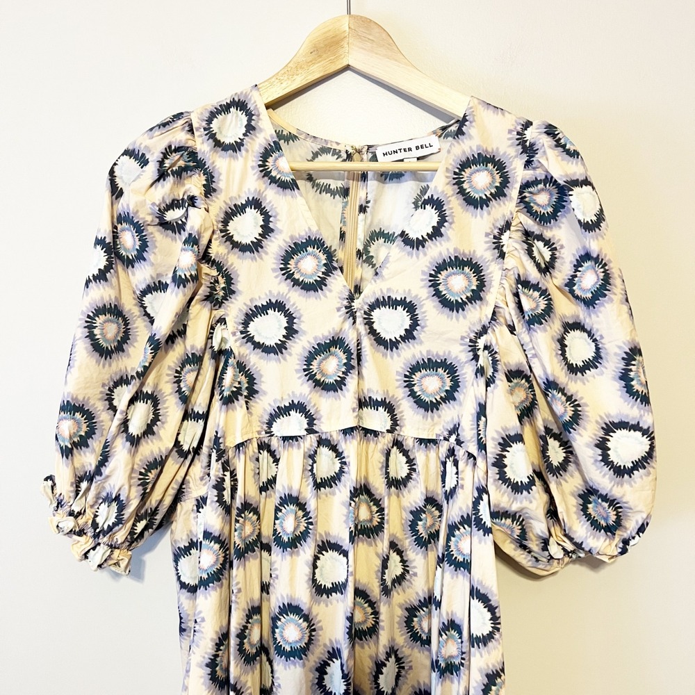 Hunter Bell Palmer Dress London Rain Maxi Size Large - Picture 3 of 9